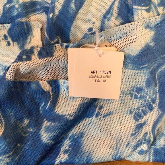 Moda Italia Italian Cotton  Knit top/Blouse sz Medium - Picture 2 of 4